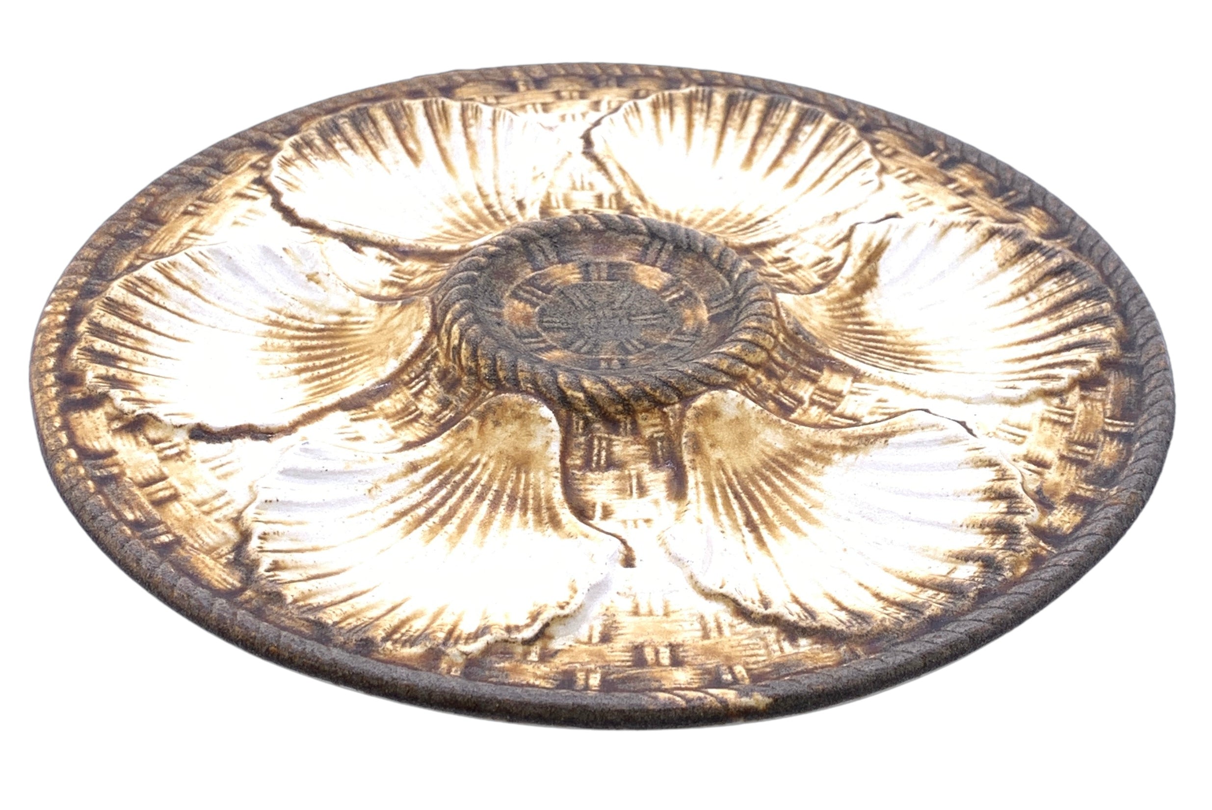 Vintage French Scallop Oyster Plate - Hunt and Bloom
