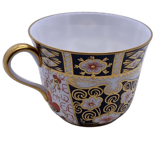 Royal Crown Derby Traditional Imari 2451 Cup and Saucer - Hunt and Bloom