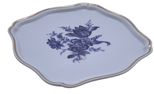 Vintage Richard Ginori Blue and White Porelain Dish - Hunt and Bloom