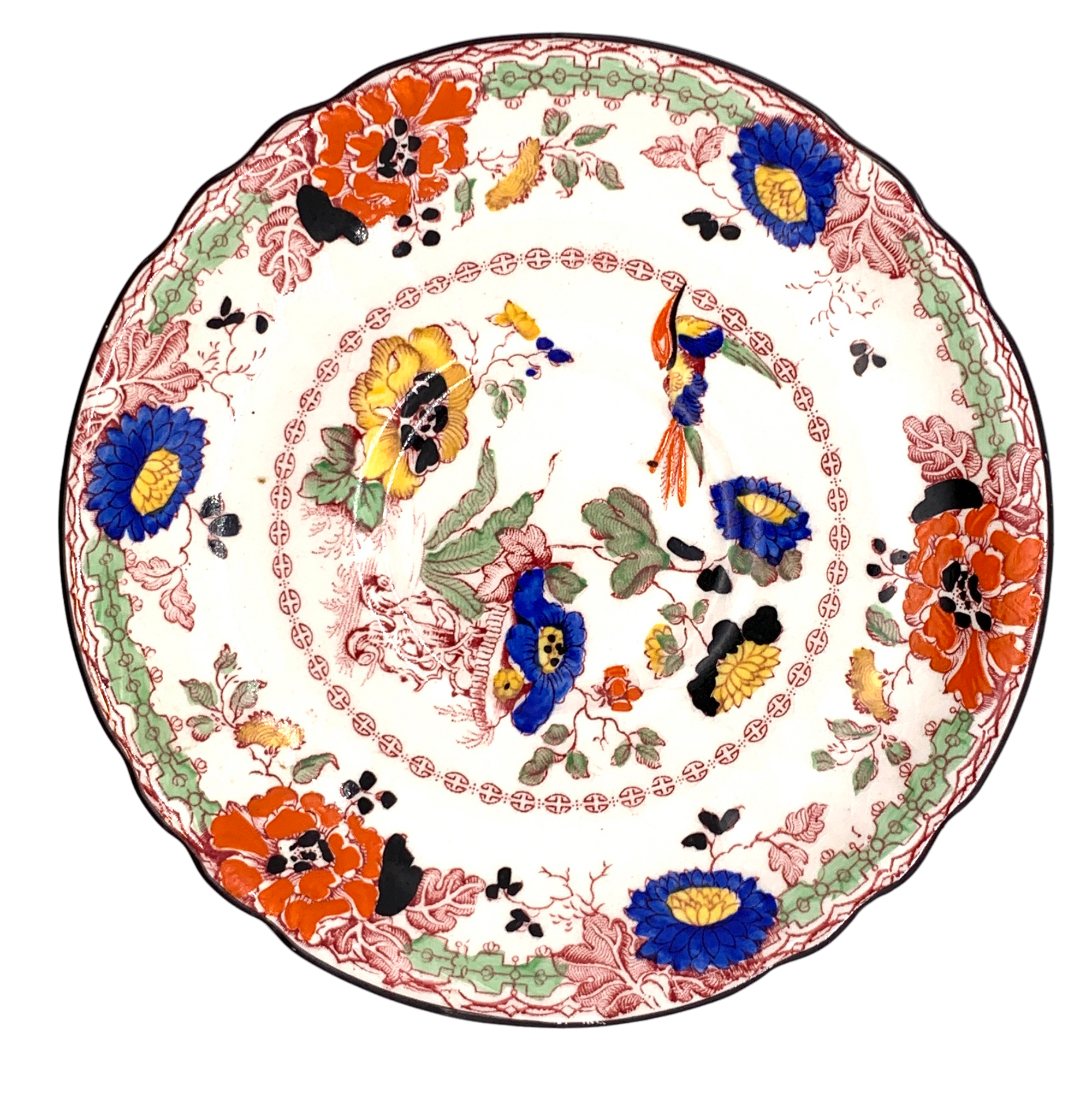 Antique Mason's Ironstone Persiana Plate - Hunt and Bloom