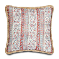 Tillington Pillow, Red Blue - Hunt and Bloom