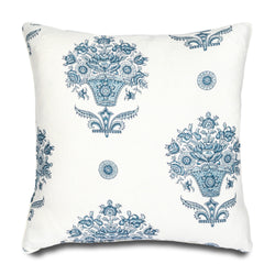 Pondicherry Pillow, Indigo Blue - Hunt and Bloom