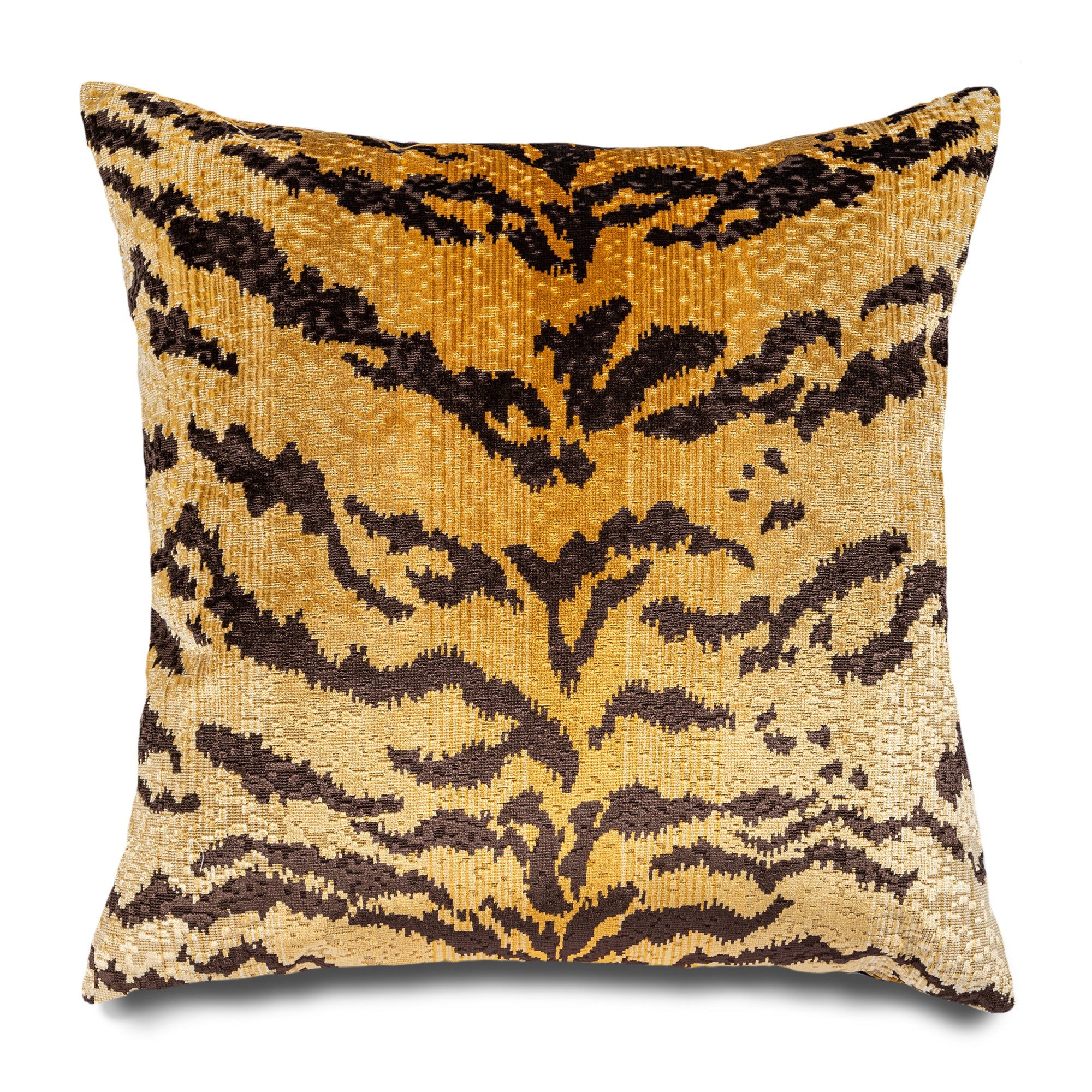Le Tigre Velvet Pillow, Cognac - Hunt and Bloom