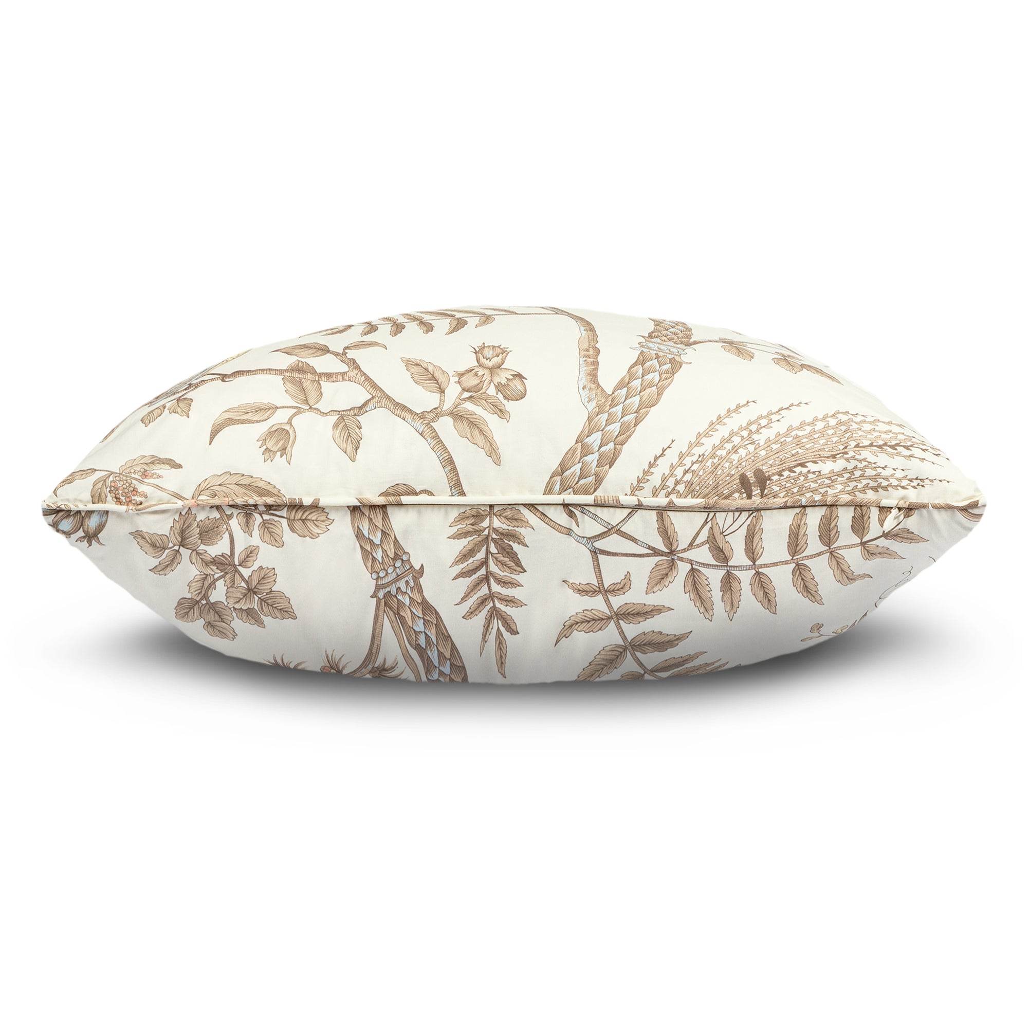 Bird and Thistle Pillow, Beige - Hunt and Bloom
