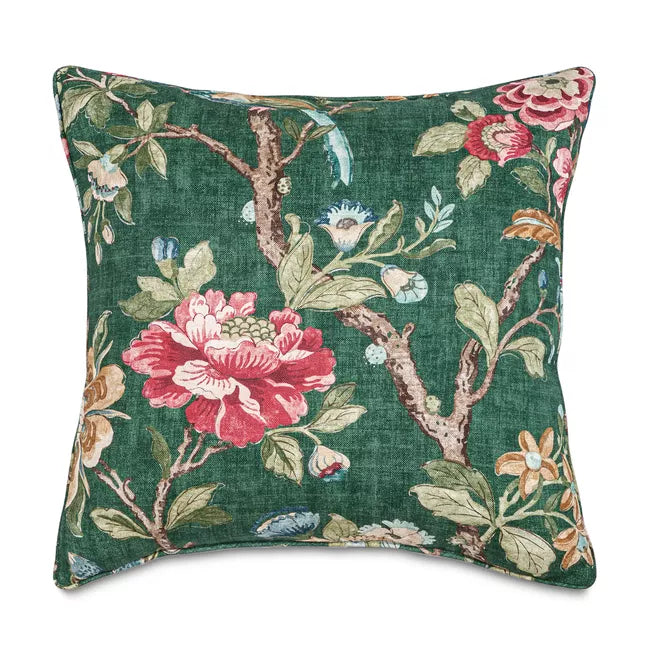 Symphony Pillow, Emerald - Hunt and Bloom