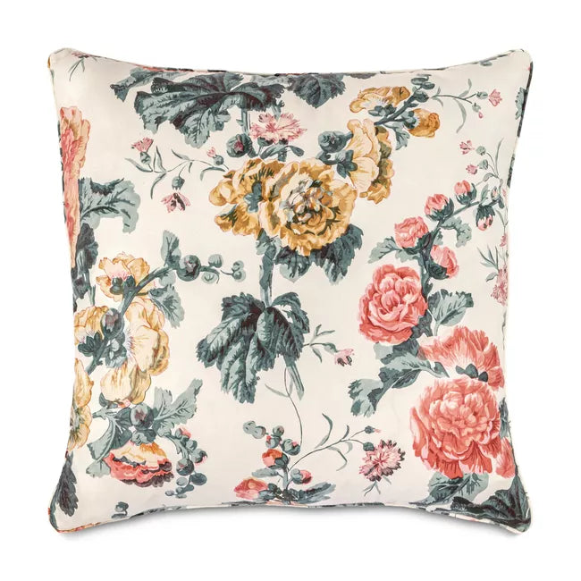 Upton Cotton Pillow, Tea Rose - Hunt and Bloom