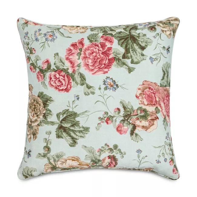 Upton Linen Pillow, Sky Pink - Hunt and Bloom